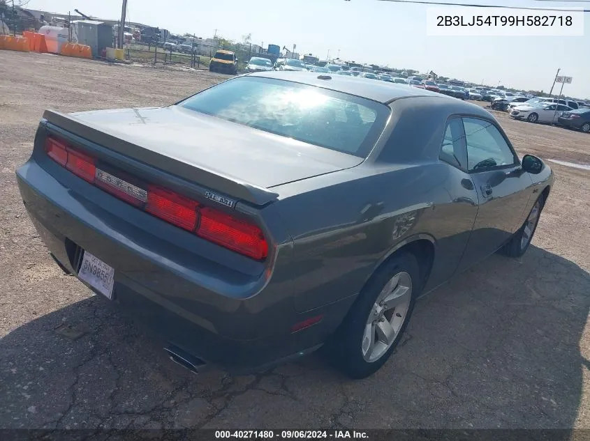 2009 Dodge Challenger R/T VIN: 2B3LJ54T99H582718 Lot: 40271480