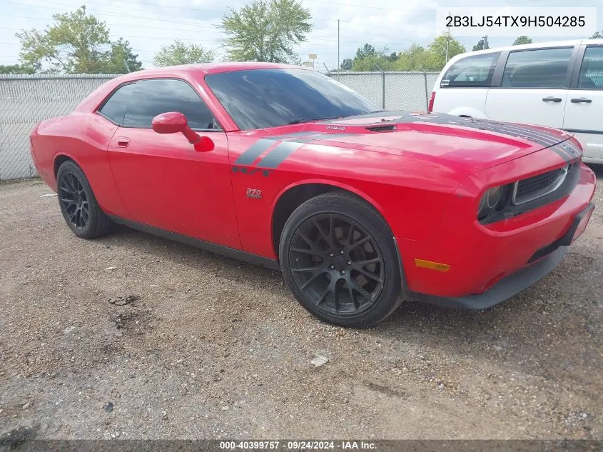 2009 Dodge Challenger R/T VIN: 2B3LJ54TX9H504285 Lot: 40399757