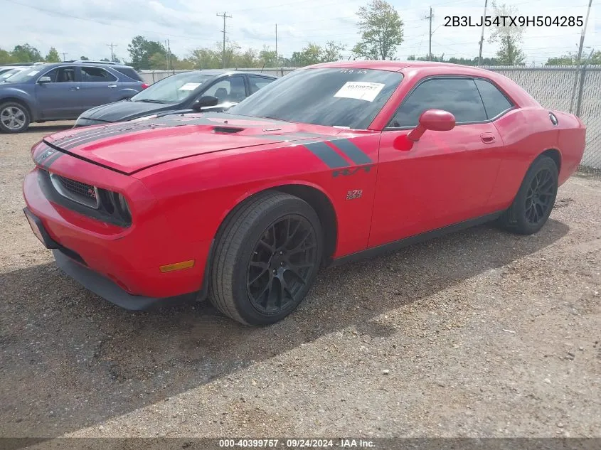 2009 Dodge Challenger R/T VIN: 2B3LJ54TX9H504285 Lot: 40399757