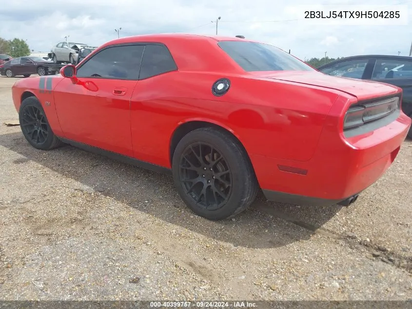 2009 Dodge Challenger R/T VIN: 2B3LJ54TX9H504285 Lot: 40399757