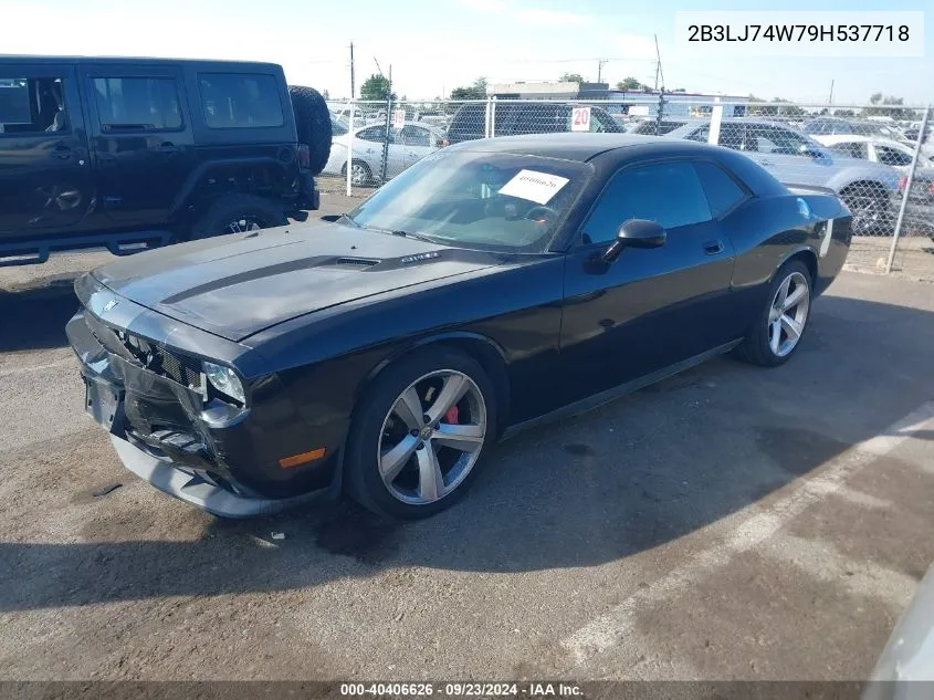 2009 Dodge Challenger Srt-8 VIN: 2B3LJ74W79H537718 Lot: 40406626