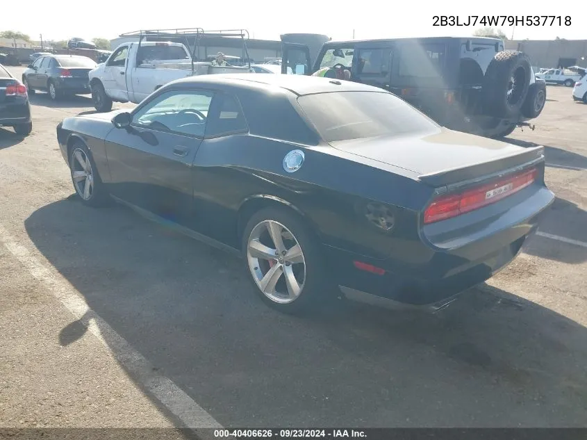 2009 Dodge Challenger Srt-8 VIN: 2B3LJ74W79H537718 Lot: 40406626