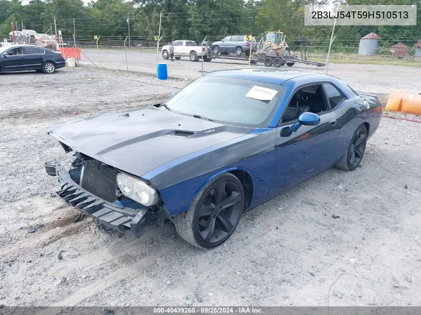 2009 Dodge Challenger R/T VIN: 2B3LJ54T59H510513 Lot: 40439265