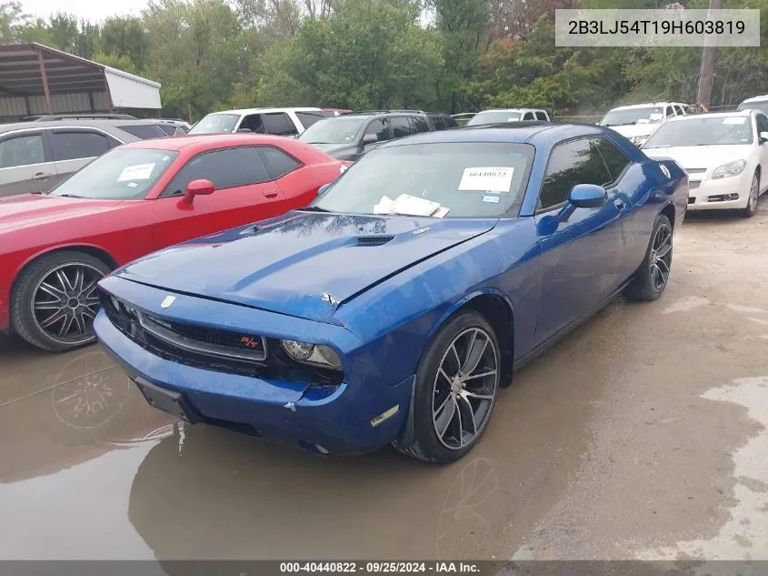 2009 Dodge Challenger R/T VIN: 2B3LJ54T19H603819 Lot: 40440822