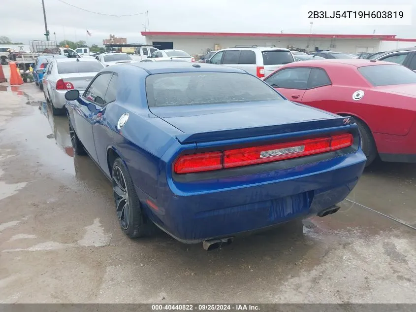 2009 Dodge Challenger R/T VIN: 2B3LJ54T19H603819 Lot: 40440822