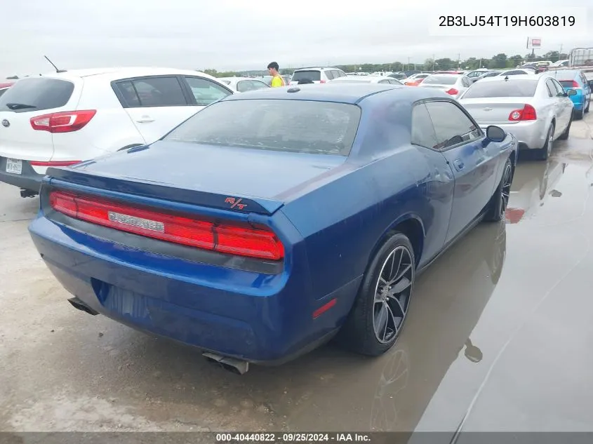 2009 Dodge Challenger R/T VIN: 2B3LJ54T19H603819 Lot: 40440822