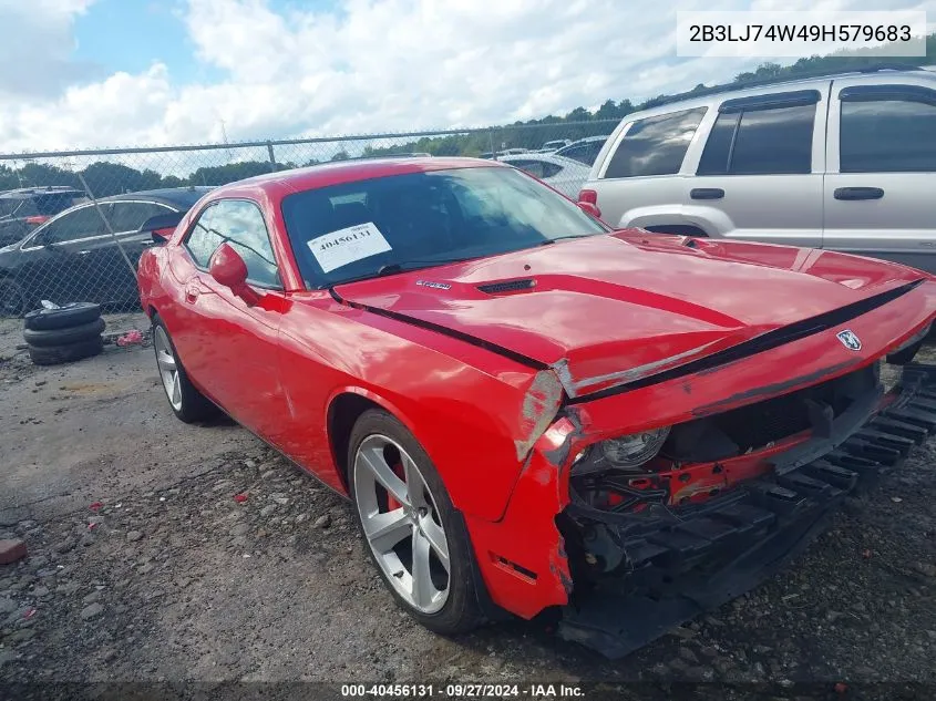 2009 Dodge Challenger Srt8 VIN: 2B3LJ74W49H579683 Lot: 40456131