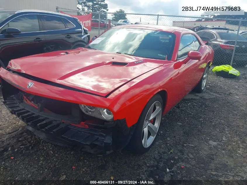 2009 Dodge Challenger Srt8 VIN: 2B3LJ74W49H579683 Lot: 40456131