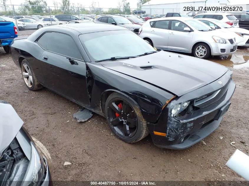 2009 Dodge Challenger Srt8 VIN: 2B3LJ74W09H526270 Lot: 40487750