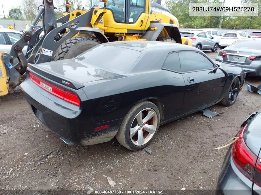 2009 Dodge Challenger Srt8 VIN: 2B3LJ74W09H526270 Lot: 40487750