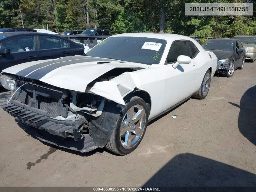 2009 Dodge Challenger R/T VIN: 2B3LJ54T49H538755 Lot: 40530295