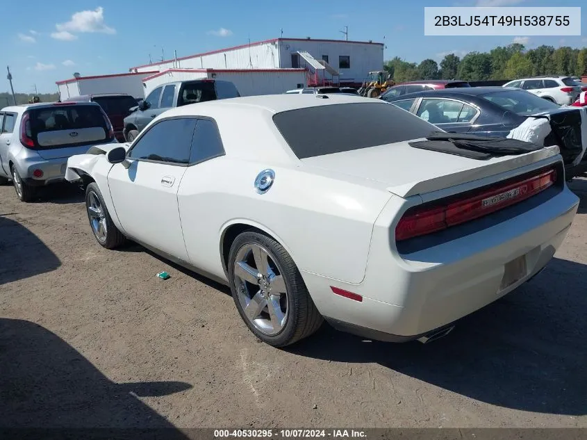 2009 Dodge Challenger R/T VIN: 2B3LJ54T49H538755 Lot: 40530295