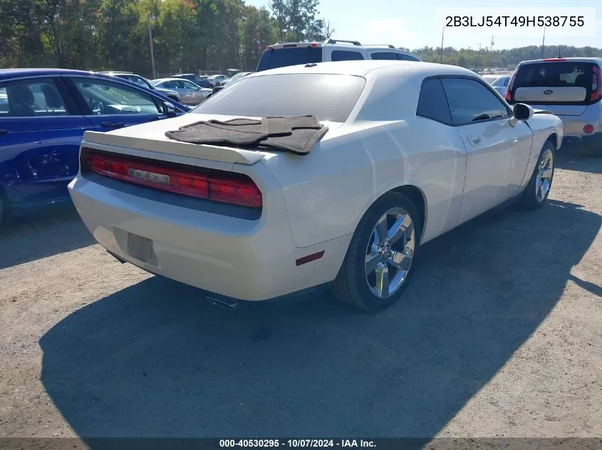 2009 Dodge Challenger R/T VIN: 2B3LJ54T49H538755 Lot: 40530295