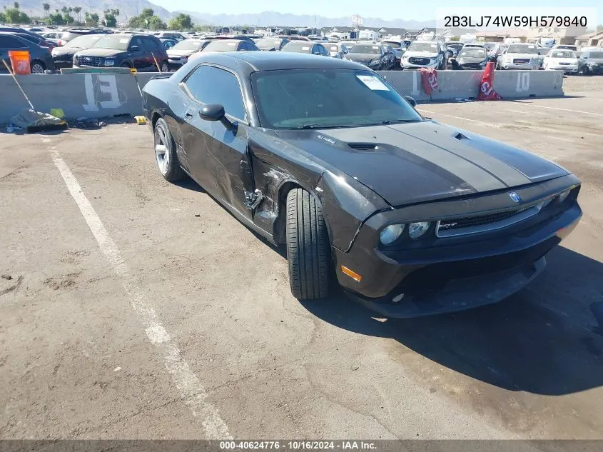 2009 Dodge Challenger Srt8 VIN: 2B3LJ74W59H579840 Lot: 40624776