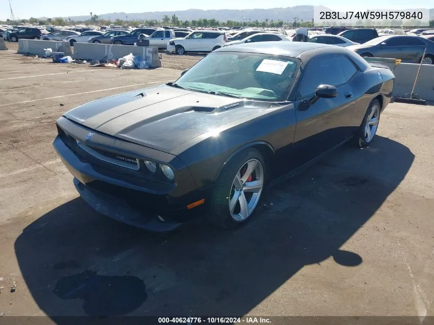 2009 Dodge Challenger Srt8 VIN: 2B3LJ74W59H579840 Lot: 40624776