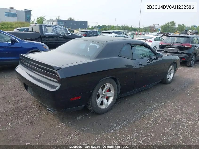 2B3CJ4DV0AH232586 2010 Dodge Challenger