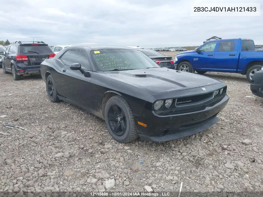 2B3CJ4DV1AH121433 2010 Dodge Challenger Se