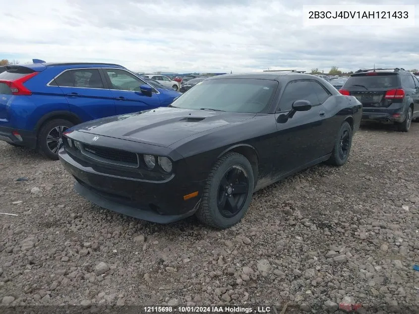 2B3CJ4DV1AH121433 2010 Dodge Challenger Se