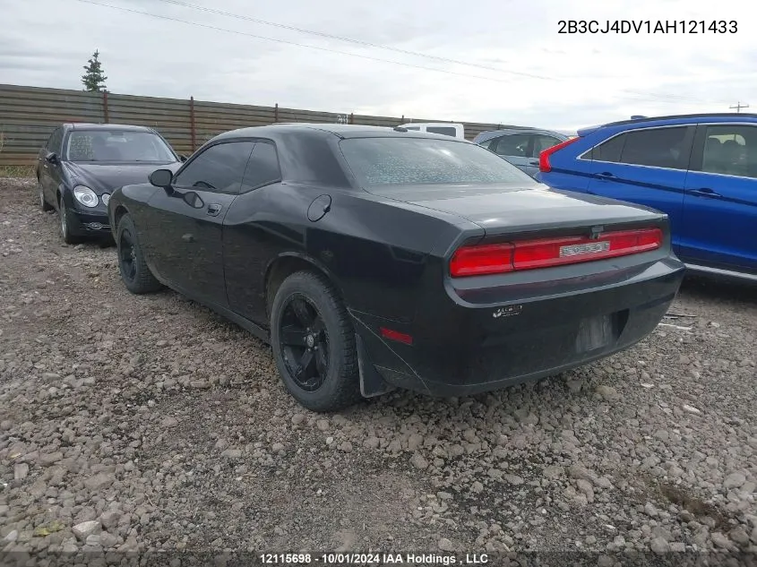 2B3CJ4DV1AH121433 2010 Dodge Challenger Se