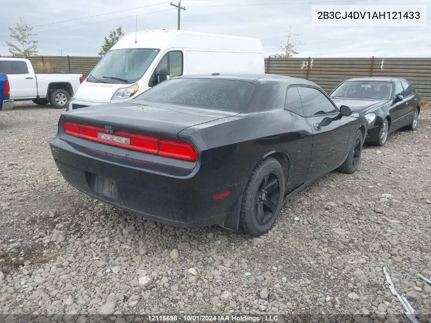 2B3CJ4DV1AH121433 2010 Dodge Challenger Se