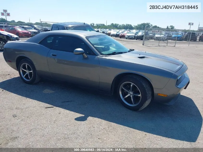 2B3CJ4DV7AH318445 2010 Dodge Challenger Se