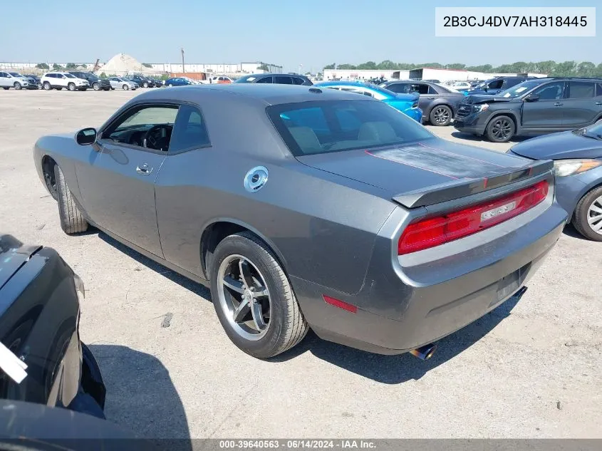 2010 Dodge Challenger Se VIN: 2B3CJ4DV7AH318445 Lot: 39640563