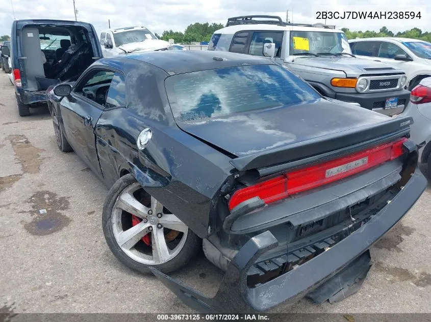 2010 Dodge Challenger Srt8 VIN: 2B3CJ7DW4AH238594 Lot: 39673125