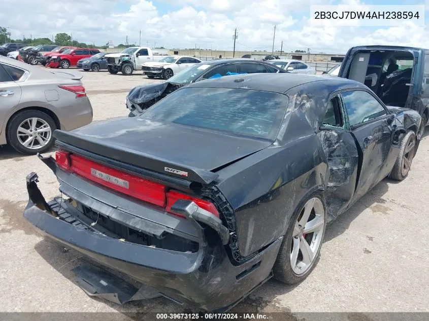 2010 Dodge Challenger Srt8 VIN: 2B3CJ7DW4AH238594 Lot: 39673125