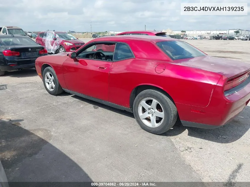 2010 Dodge Challenger Se VIN: 2B3CJ4DVXAH139235 Lot: 39704862