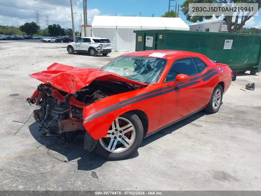 2010 Dodge Challenger R/T VIN: 2B3CJ5DT0AH219941 Lot: 39776475