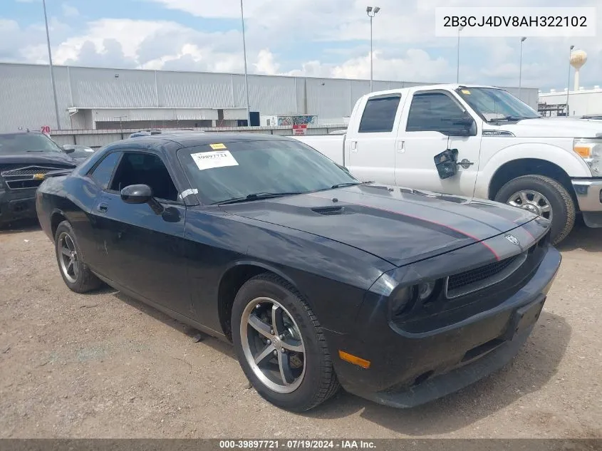 2B3CJ4DV8AH322102 2010 Dodge Challenger Se