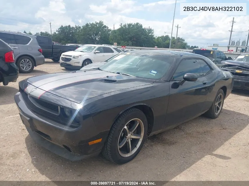 2B3CJ4DV8AH322102 2010 Dodge Challenger Se