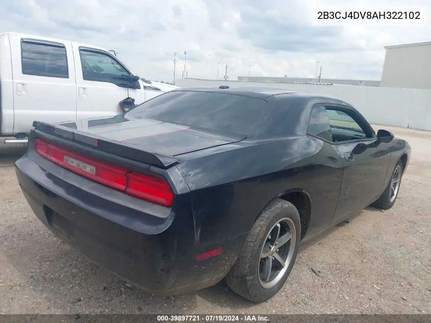 2B3CJ4DV8AH322102 2010 Dodge Challenger Se