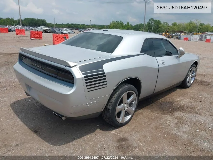 2010 Dodge Challenger R/T VIN: 2B3CJ5DT5AH120497 Lot: 39912497