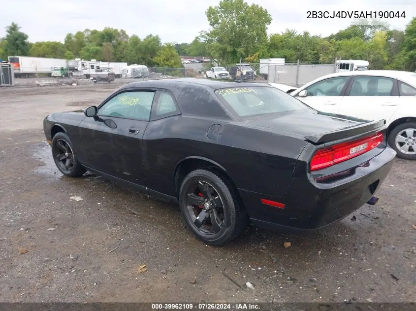 2B3CJ4DV5AH190044 2010 Dodge Challenger Se