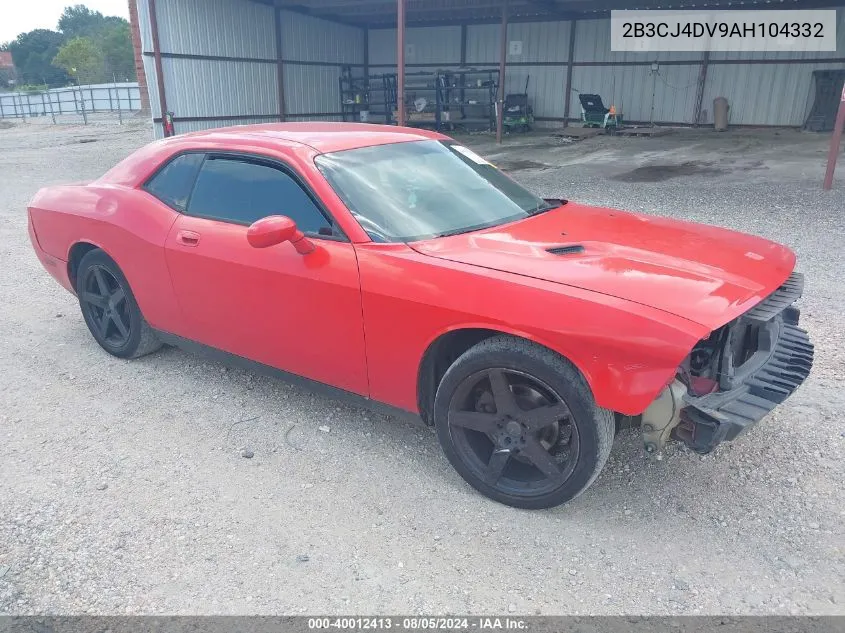 2010 Dodge Challenger Se VIN: 2B3CJ4DV9AH104332 Lot: 40012413