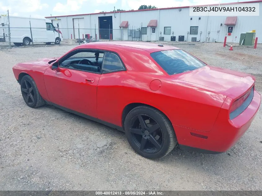 2010 Dodge Challenger Se VIN: 2B3CJ4DV9AH104332 Lot: 40012413