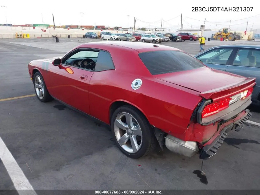 2010 Dodge Challenger R/T VIN: 2B3CJ5DT4AH321307 Lot: 40077683