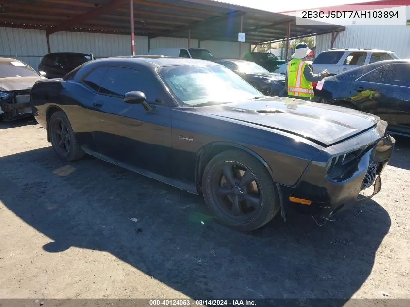 2010 Dodge Challenger R/T VIN: 2B3CJ5DT7AH103894 Lot: 40124053