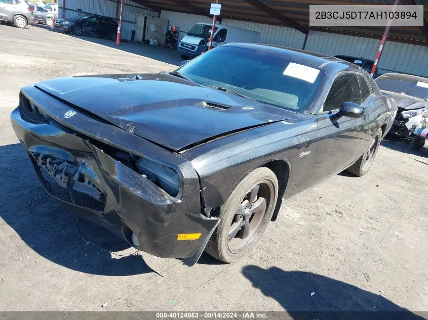 2010 Dodge Challenger R/T VIN: 2B3CJ5DT7AH103894 Lot: 40124053