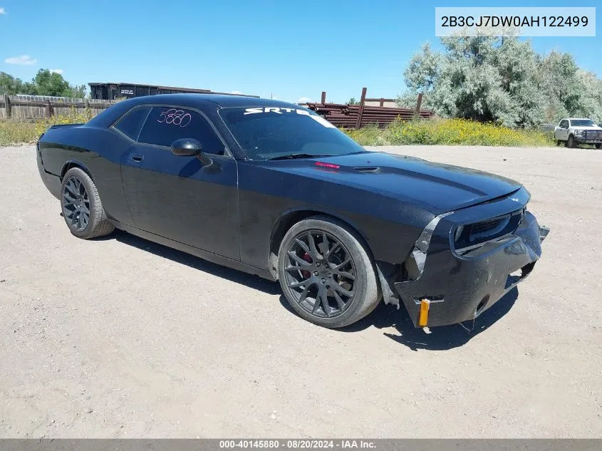 2B3CJ7DW0AH122499 2010 Dodge Challenger Srt8