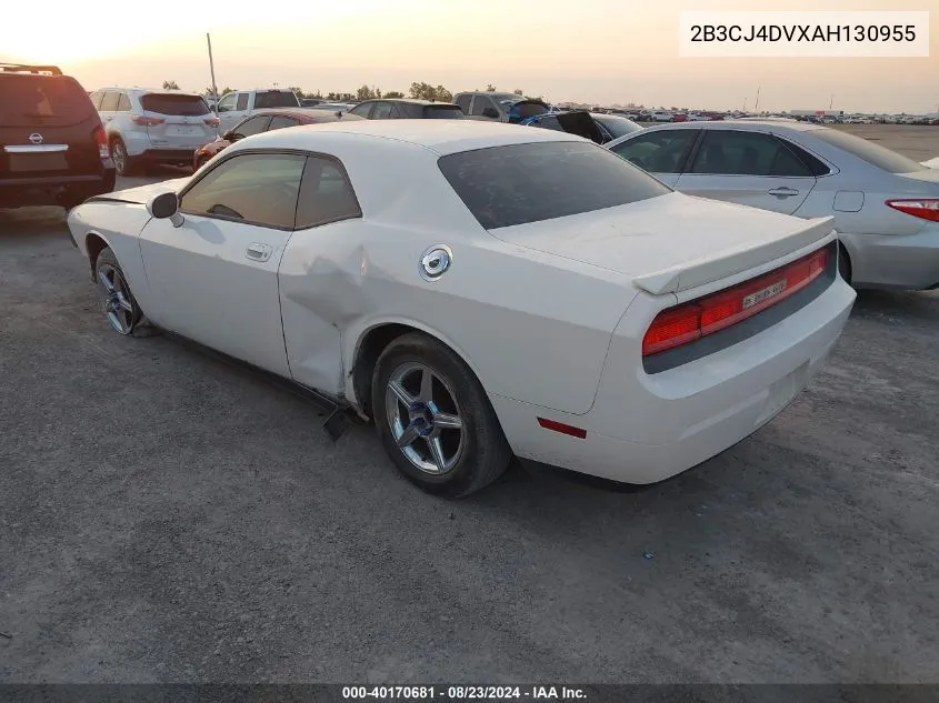 2010 Dodge Challenger Se VIN: 2B3CJ4DVXAH130955 Lot: 40170681