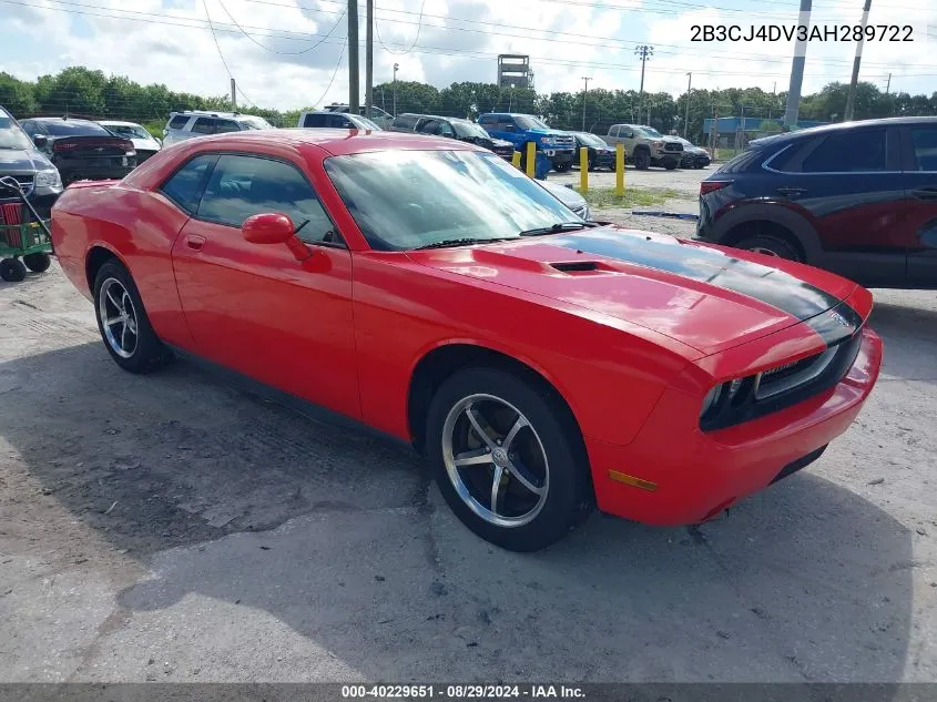 2B3CJ4DV3AH289722 2010 Dodge Challenger Se