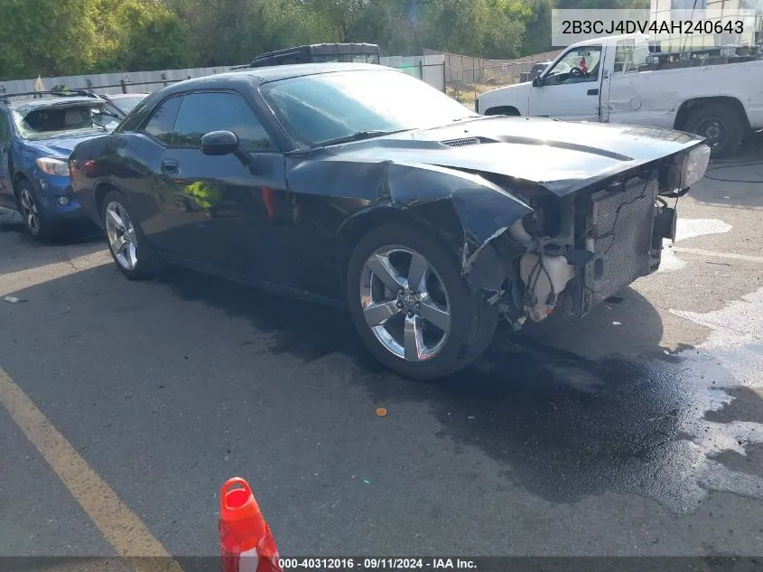 2010 Dodge Challenger Se VIN: 2B3CJ4DV4AH240643 Lot: 40312016