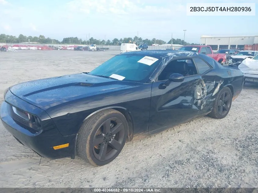 2010 Dodge Challenger R/T VIN: 2B3CJ5DT4AH280936 Lot: 40366882