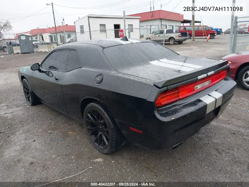 2010 Dodge Challenger Se VIN: 2B3CJ4DV7AH111098 Lot: 40432207