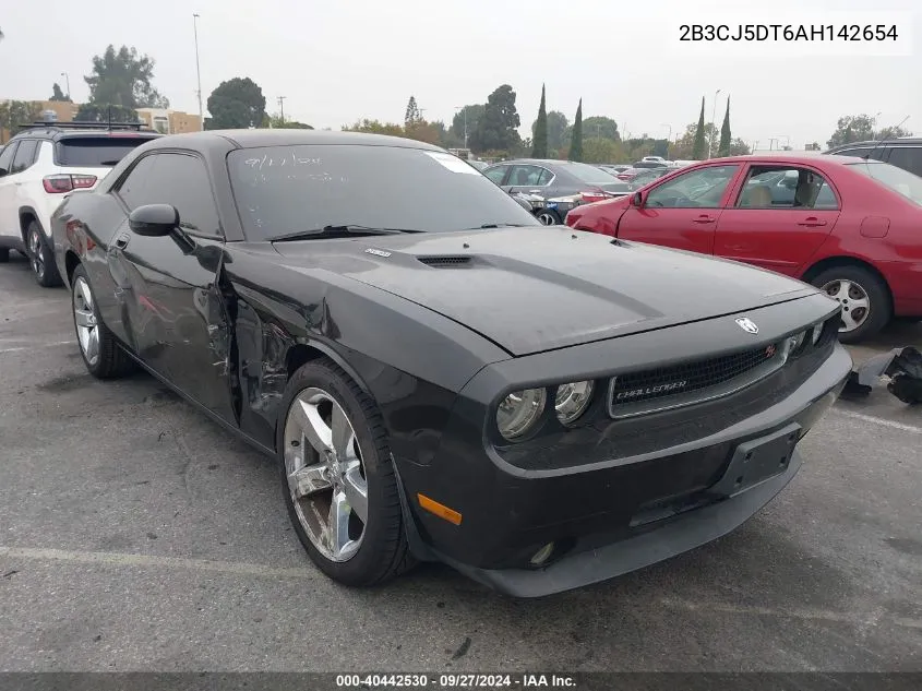 2010 Dodge Challenger R/T VIN: 2B3CJ5DT6AH142654 Lot: 40442530