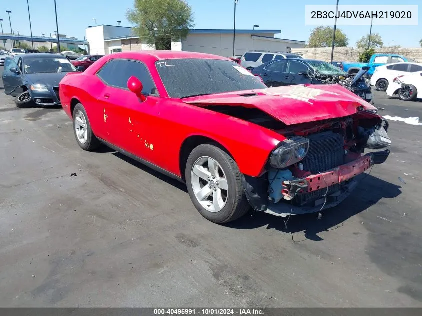 2010 Dodge Challenger Se VIN: 2B3CJ4DV6AH219020 Lot: 40495991