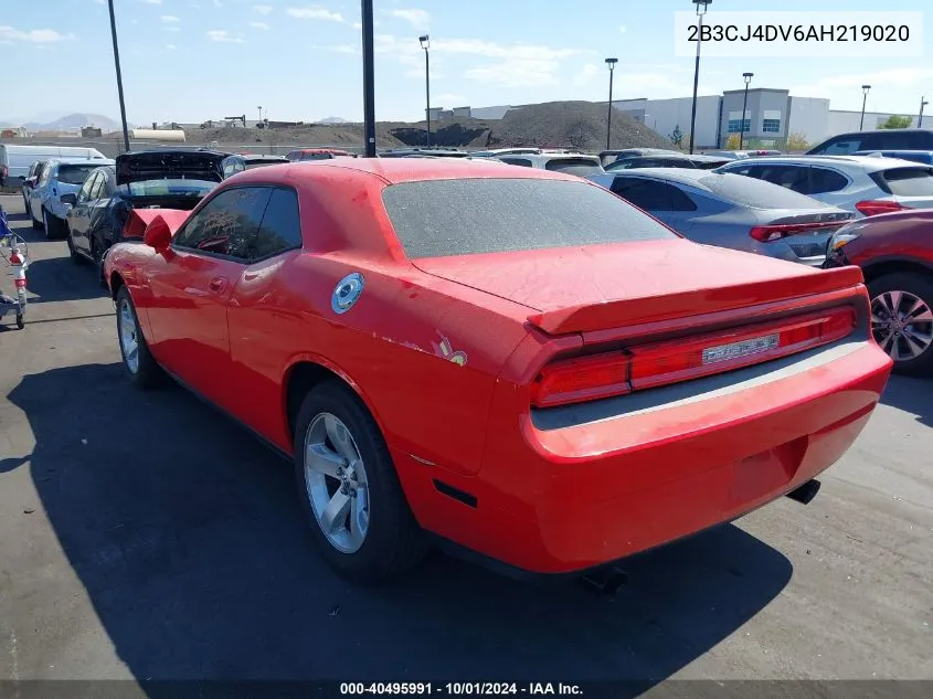 2010 Dodge Challenger Se VIN: 2B3CJ4DV6AH219020 Lot: 40495991