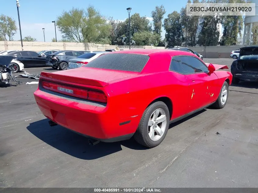 2010 Dodge Challenger Se VIN: 2B3CJ4DV6AH219020 Lot: 40495991